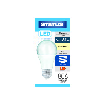 60w Dimmable Led Bulb ES Cool White*