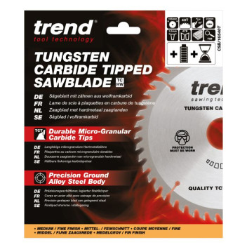 Trend CSB/16540T Craft Saw Blade 165 x 40T x 20mm Bore Thin*