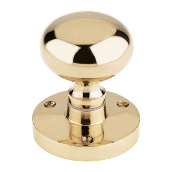 Knobset Mushroom Mortice Knob PB*