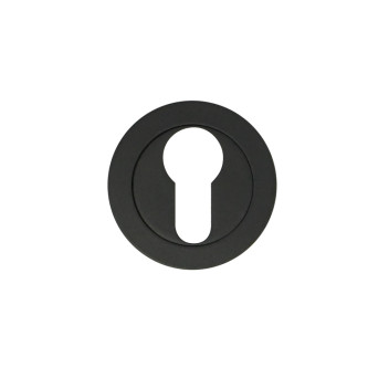 Escutcheon Euro Profile To Suit LC & Stanza Matt Black 52mm*