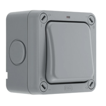 Waterproof IP66 Switch 1 Gang 2 Way Grey*