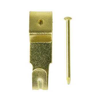 Picture Mixed Single/Double Hooks Brass (8)