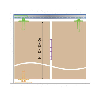 Track Henderson B10/2 BiFold Standard Kit To Suit 2 Doors 1067mm*