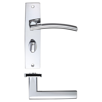 Door Handle Amalfi Lever On Bathroom CP*