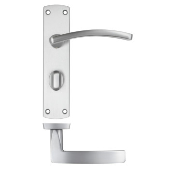 Door Handle Toledo Lever On Plate Bathroom SC*