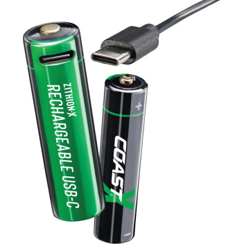 Zithion-X Rechargable AAA Battery with Charger PK4