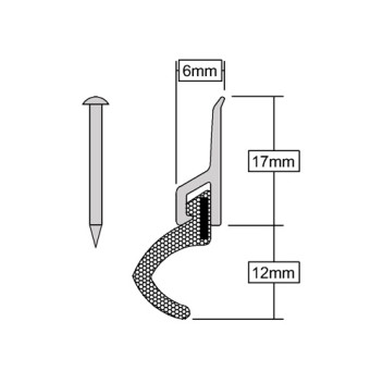 Door Surround Q\'Lon Seal XP-ADS Set 2.1m Mill*