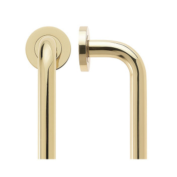 Pull D Handle On Rose PB 19 x 300mm*