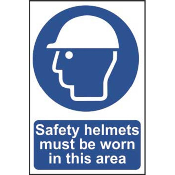 Signage Safety Helmets Must Be Worn Rigid 200 x 300mm*