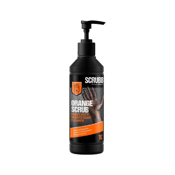 Scrubb Orange H/Duty Beaded Hand Cleaner C/W Pump Top 1L*