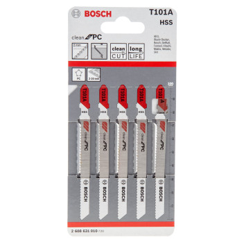 Bosch T101A Jigsaw Blades Plastic / Clean 220mm (5)*