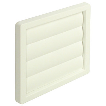 Ducting Vent Gravity Flap Grille White 150mm*