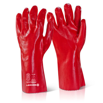 Gauntlet Red PVC 45cm One Size*