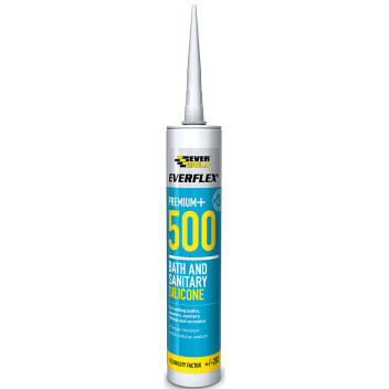 Everbuild Silicone 500 Sanitary Clear C3*