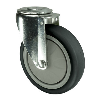 Castor Wheel Rubber Swivel Bolt Hole Fix 100mm*