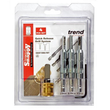 ZZ- Trend Snappy Pilot Drill Bit Guide 4Pc Set*