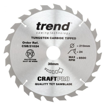 ZZ- Trend CSB/21024 Craft Saw Blade 210 x 24T x 30mm Bore*