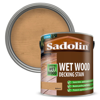 Sadolin Wet Wood Decking Stain Natural 2.5L