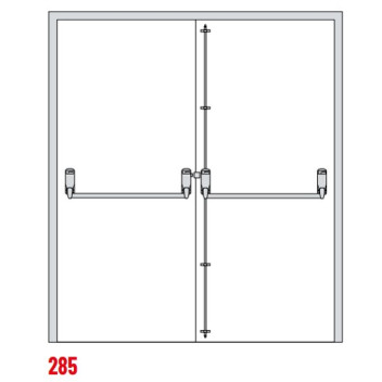 Exidor 285 Double Door Set For Rebated Double Doors*