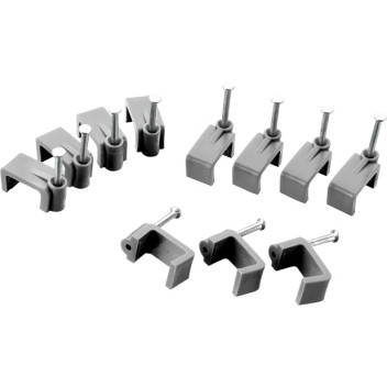 Cable Clips Twin & Earth 6mm Grey (50)*