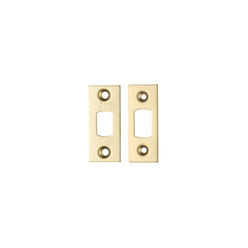 Deadbolt Face Plate And Strike Plate Accessory Pack Brass*