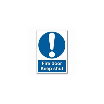 Signage Fire Door Keep Shut (6) Rigid 200 x 300mm