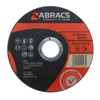 Abracs Disc Inox Cutting 115mm*