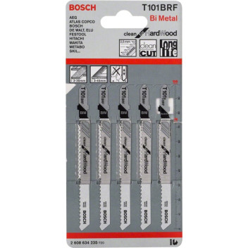 Bosch T101Brf Jigsaw Blades Laminate 330mm (5)*