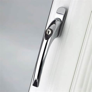 Window Handle Espag Inline Locking Chrome 40mm*