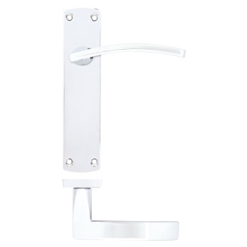 Door Handle Toledo Lever On Plate Latch CP*