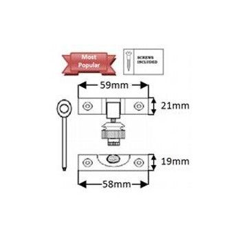 Sash Window Brighton Fastener Locking PB