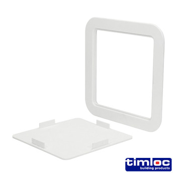 Access Panel White Plastic 205 X 205mm*