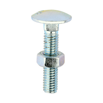 Cup Square Bolt Zinc Plated M6 x 30mm