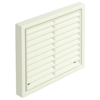 Ducting Vent Fixed Louvre Grille White 150mm*