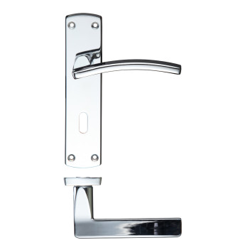 Door Handle Premium Toledo Lever On Plate Lock CP*