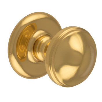 Door Round Centre Knob PB 81mm*