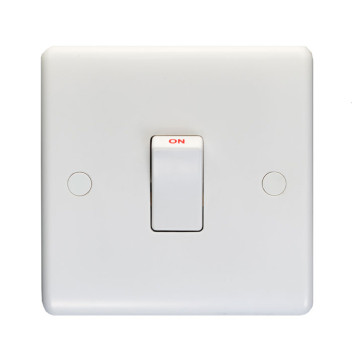 Control Switch DP 1 Gang 20a White*