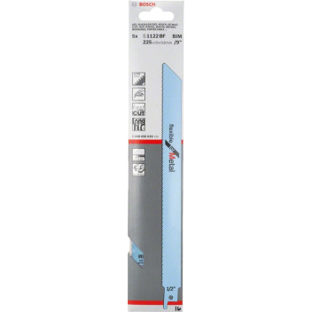 Bosch S1122BF Recip Saw Blades Metal 225mm (5)*