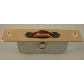 Sash Window Brass Pulley Wheel Square PB