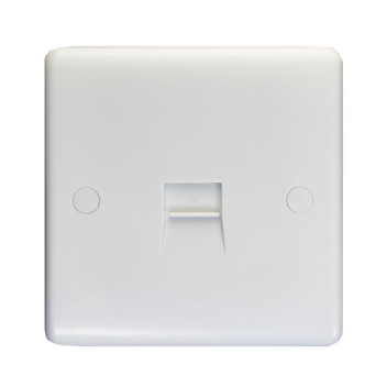 Telephone Socket 1 Gang Master White*