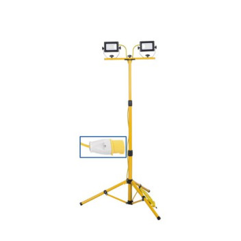 Telescopic Tripod Work Twin Led Light 110V 2x 20w*