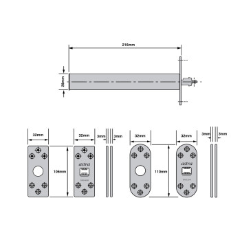 Door Closer Astra Square 4003 SC