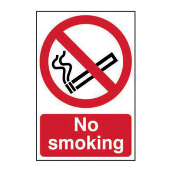 Signage No Smoking Rigid 200 x 300mm*