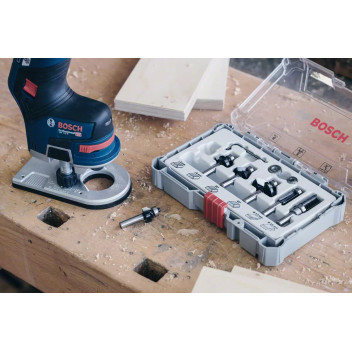 Bosch Router Cutter Set 1/4\" Trim & Edging 6pc*