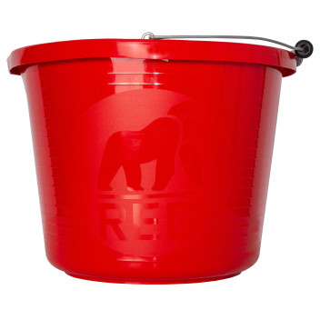 Red Gorilla Premium Builders Bucket Red