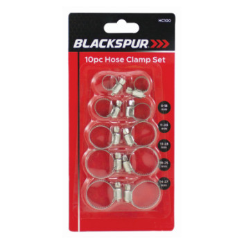 Jubilee Clips 10pc Mixed Pack 8mm 18,20,23,25,27mm*