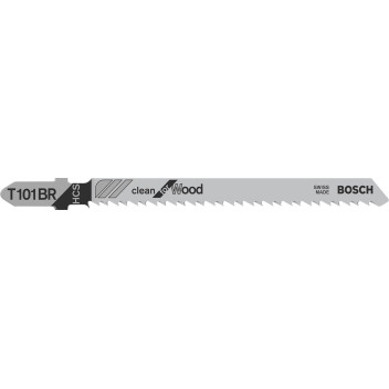 Bosch T101BR Clean Straight Cut Jigsaw Reverse Blades 3-30mm Wood (5)*