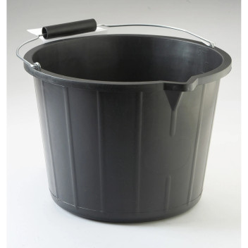 Bucket Medium Duty Black 14L*