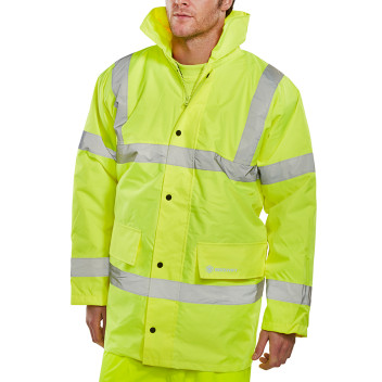 Hi Viz Traffic Jacket Yellow Small*