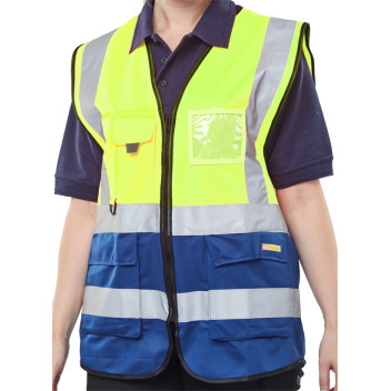 Hi Viz Executive Vest Yellow / Navy XXXLLarge*